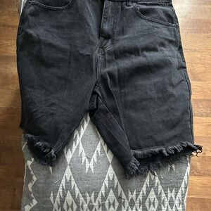 SHEIN Black Denim Shorts